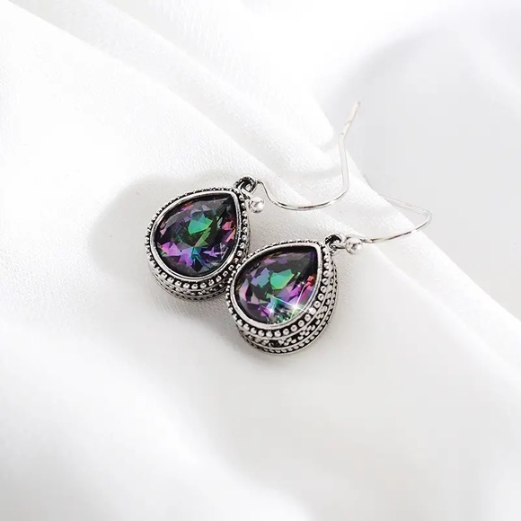 Fashion Trend Jewelry Vintage Water Drop Earrings - Picture 2 of 8